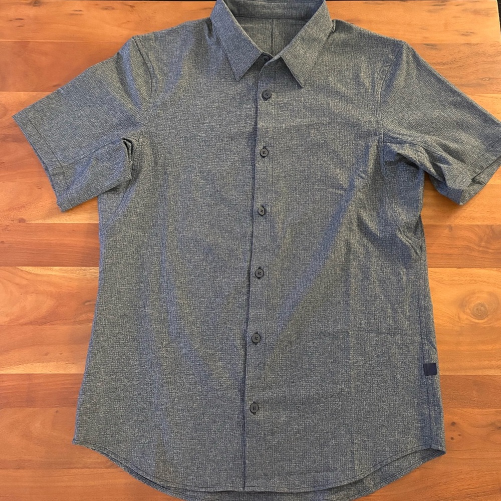 Lululemon Navy Button Down Shirt